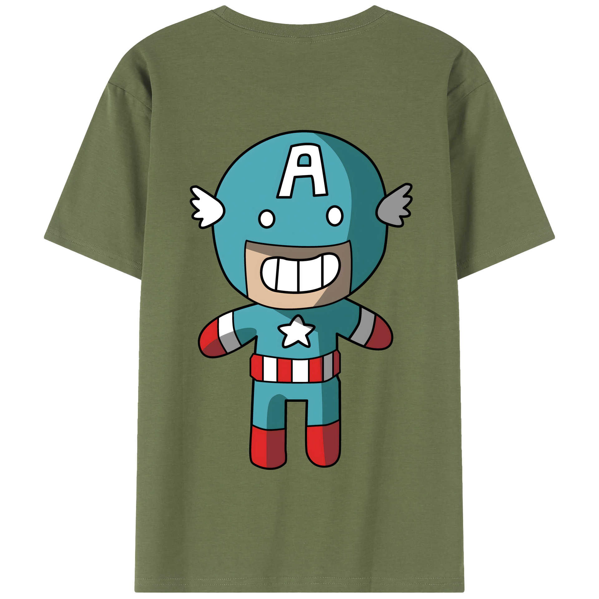 （画像用） アベンジャーズ The Avengers 綿100％半袖Tシャツ（背面プリント）